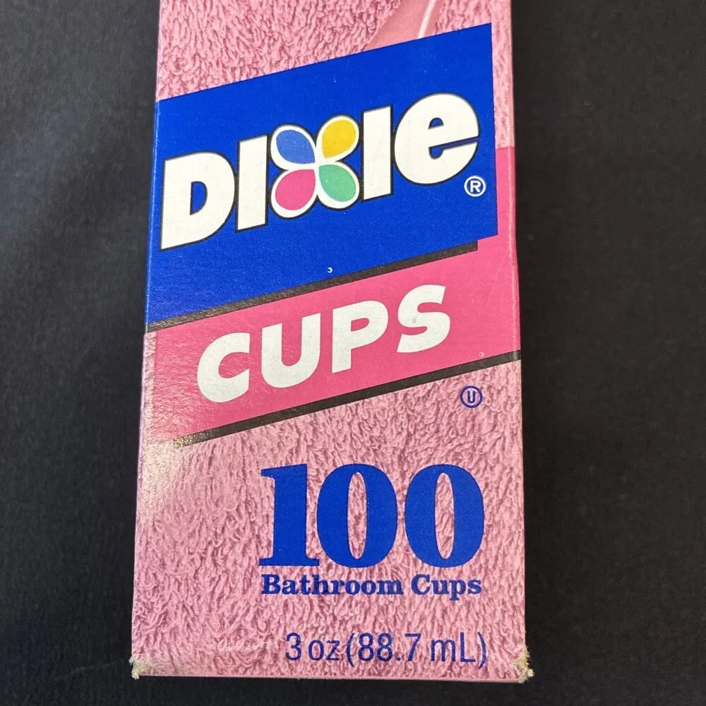 Dixie Cups Sea Shells Bathroom Size 3 oz 92 Count Open Box Unused Vintage 90s